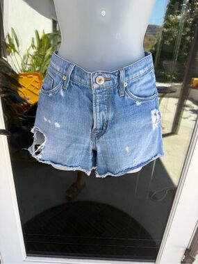 Hudson “Libertine” Boyfriend Denim Shorts - Size 25